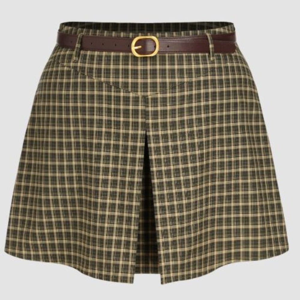 Tartan Belted Skort